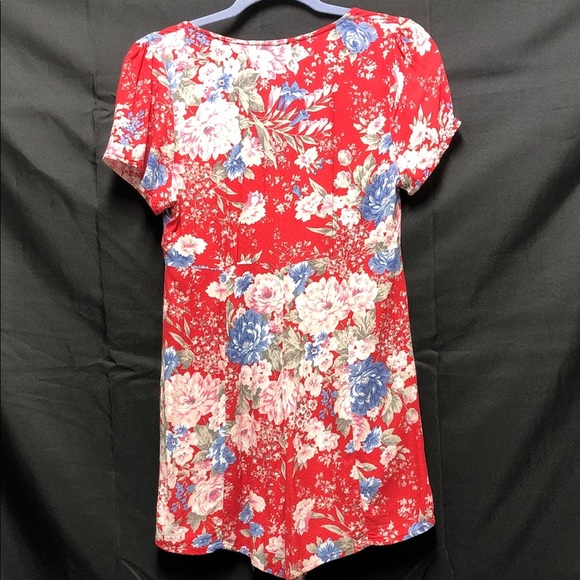 Auguste The Label Red Floral Rimper - Picture 6 of 9